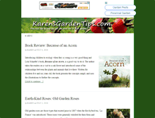 Tablet Screenshot of karensgardentips.com